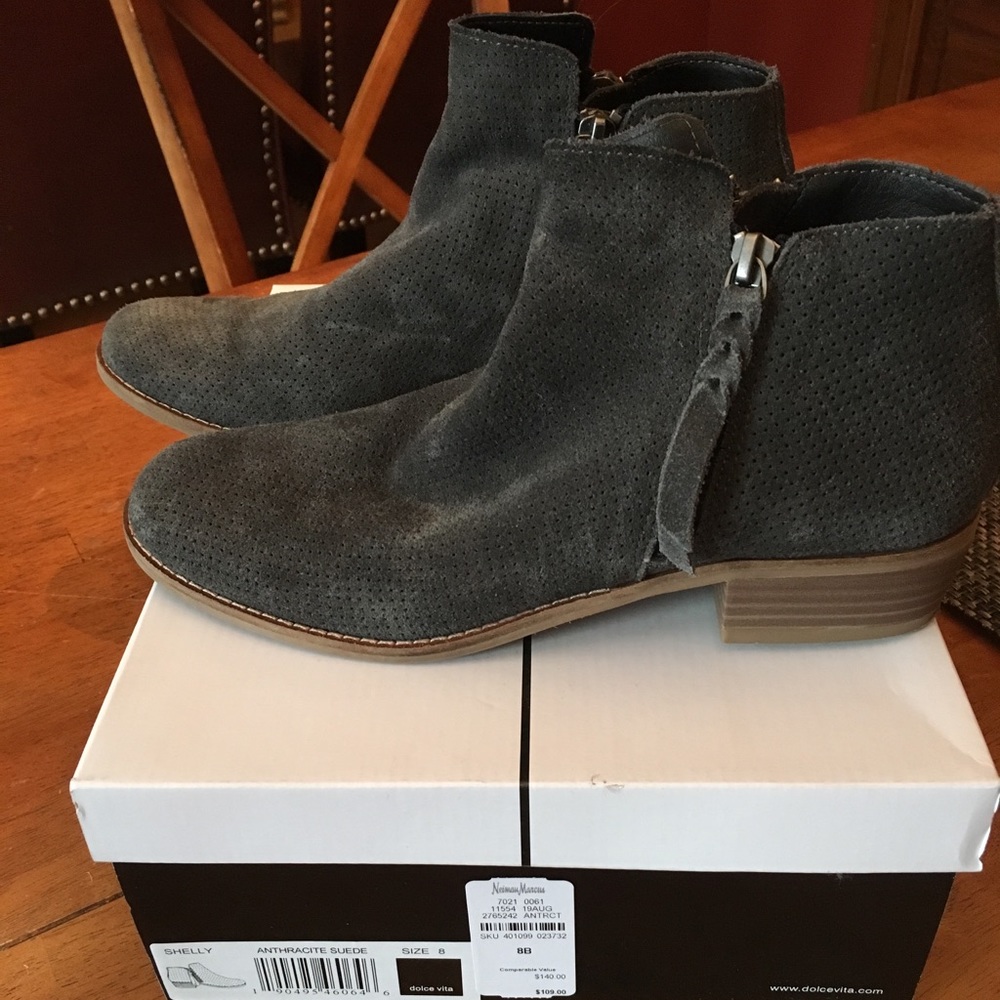 Dolce vita booties anthracite suede size 8